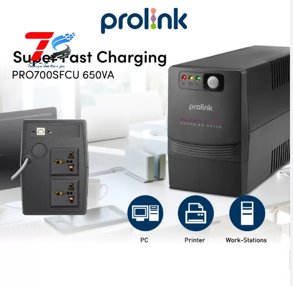 Bộ lưu điện UPS Prolink PRO700SFC (650VA/360W)